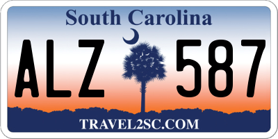 SC license plate ALZ587