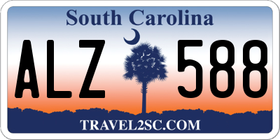SC license plate ALZ588