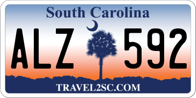 SC license plate ALZ592
