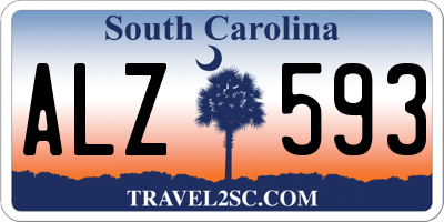 SC license plate ALZ593
