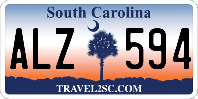 SC license plate ALZ594