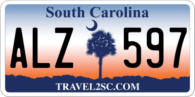 SC license plate ALZ597