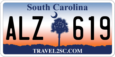SC license plate ALZ619