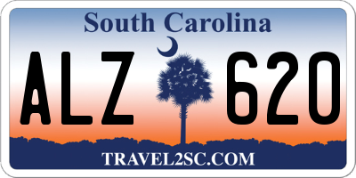 SC license plate ALZ620