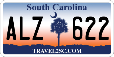 SC license plate ALZ622