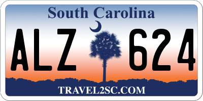 SC license plate ALZ624