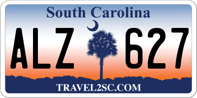 SC license plate ALZ627