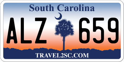 SC license plate ALZ659