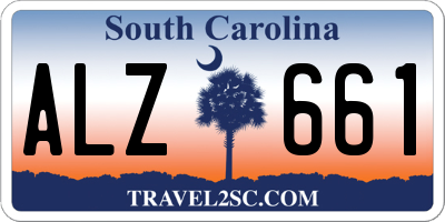 SC license plate ALZ661