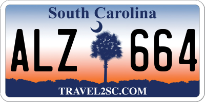 SC license plate ALZ664