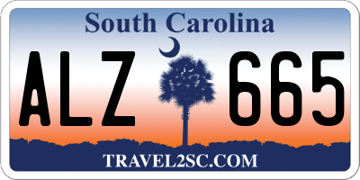 SC license plate ALZ665