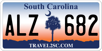 SC license plate ALZ682