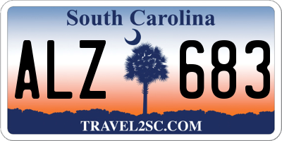 SC license plate ALZ683