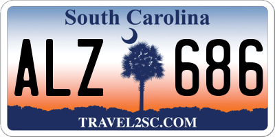 SC license plate ALZ686