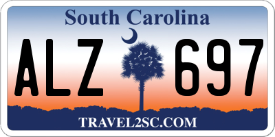 SC license plate ALZ697