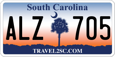 SC license plate ALZ705