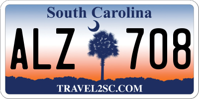 SC license plate ALZ708