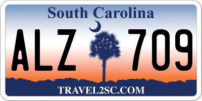 SC license plate ALZ709
