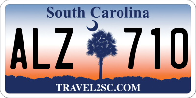 SC license plate ALZ710