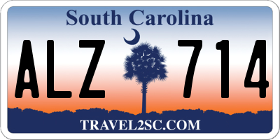 SC license plate ALZ714
