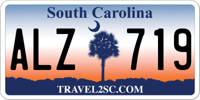 SC license plate ALZ719