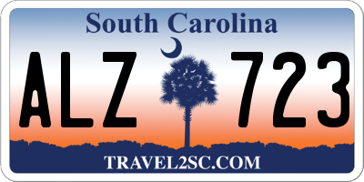 SC license plate ALZ723
