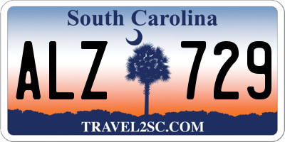 SC license plate ALZ729