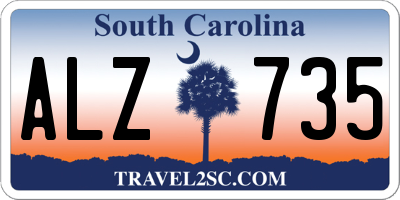 SC license plate ALZ735