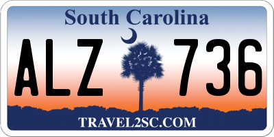 SC license plate ALZ736