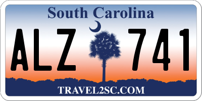 SC license plate ALZ741
