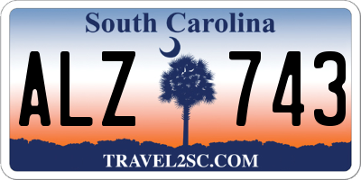 SC license plate ALZ743