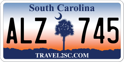 SC license plate ALZ745
