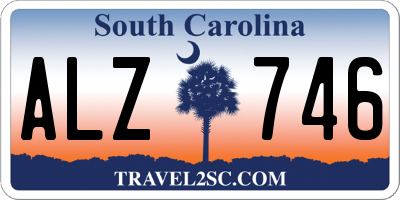 SC license plate ALZ746