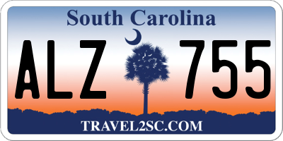 SC license plate ALZ755