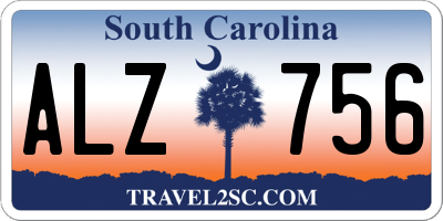 SC license plate ALZ756