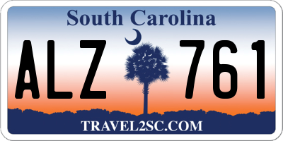 SC license plate ALZ761