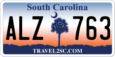 SC license plate ALZ763