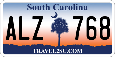 SC license plate ALZ768