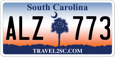 SC license plate ALZ773