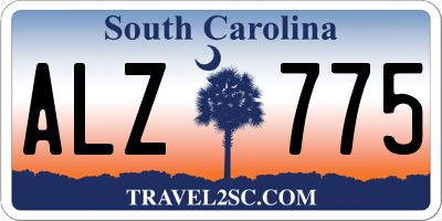SC license plate ALZ775