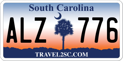 SC license plate ALZ776