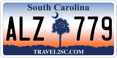 SC license plate ALZ779