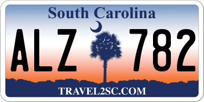 SC license plate ALZ782