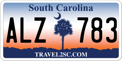 SC license plate ALZ783
