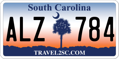 SC license plate ALZ784