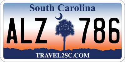 SC license plate ALZ786