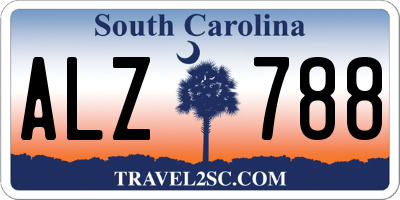 SC license plate ALZ788