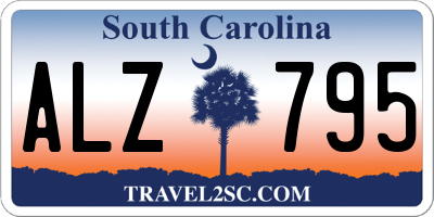 SC license plate ALZ795