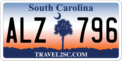 SC license plate ALZ796