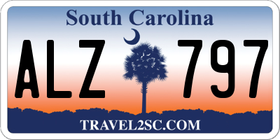 SC license plate ALZ797